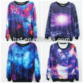 galaxy print pullover